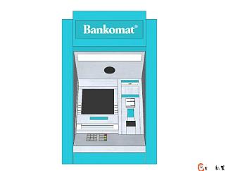 现代ATM机SU模型下载_sketchup草图大师SKP模型