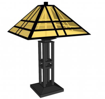 台灯组件su模型下载_sketchup草图大师SKP模型