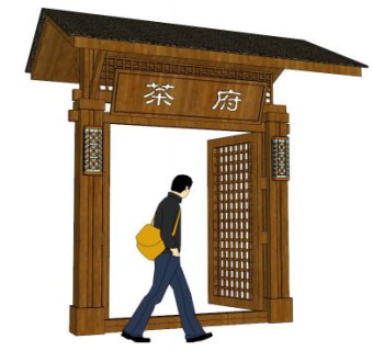 木招牌su模型下载_sketchup草图大师SKP模型