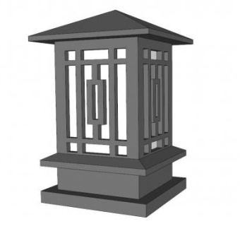 园林灯su模型下载_sketchup草图大师SKP模型