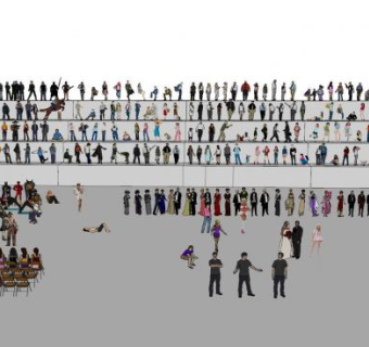 俞凯人物收集SU模型下载_sketchup草图大师SKP模型