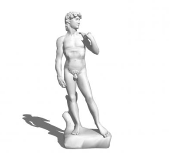 米切朗基罗大卫雕塑SU模型下载_sketchup草图大师SKP模型