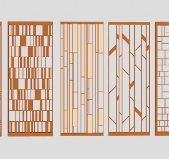 长方形装饰板墙饰品SU模型下载_sketchup草图大师SKP模型