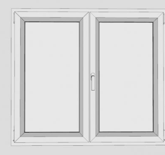 玻璃窗户SU模型下载_sketchup草图大师SKP模型