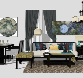 造作家具su模型下载_sketchup草图大师SKP模型