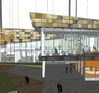 保利西江月地产售楼部SU模型下载_sketchup草图大师SKP模型