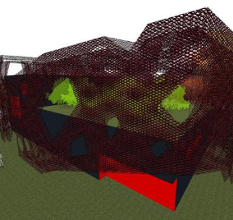创意建筑售楼处SU模型下载_sketchup草图大师SKP模型