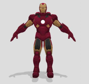 钢铁侠人物SU模型下载_sketchup草图大师SKP模型