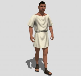 古代欧式男人SU模型下载_sketchup草图大师SKP模型