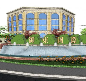 御东国际售楼处SU模型下载_sketchup草图大师SKP模型