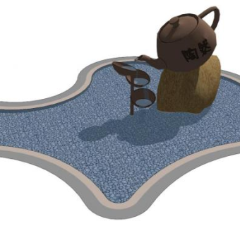 景观茶壶su模型下载_sketchup草图大师SKP模型