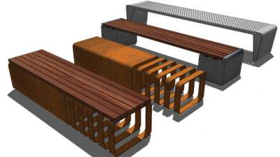 景观凳su模型下载_sketchup草图大师SKP模型