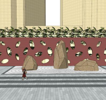 石景su模型下载_sketchup草图大师SKP模型