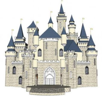 小城堡su模型下载_sketchup草图大师SKP模型