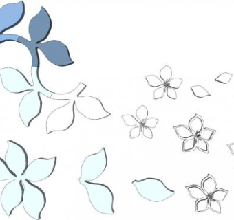 二维花瓣su模型下载_sketchup草图大师SKP模型