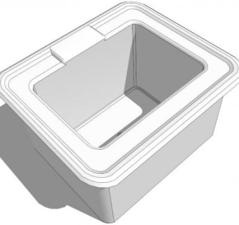 菱形足浴盆su模型下载_sketchup草图大师SKP模型