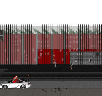 盛荣世城售楼处SU模型下载_sketchup草图大师SKP模型