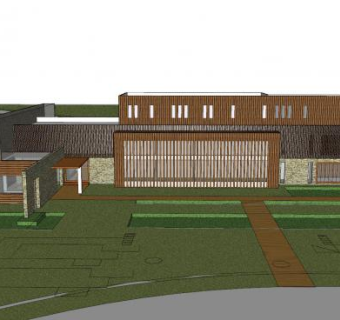 现代建筑售楼部sketchup模型下载_sketchup草图大师SKP模型