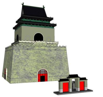 北京鼓楼su模型下载_sketchup草图大师SKP模型