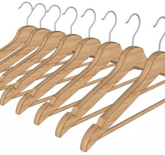 商店衣架su模型下载_sketchup草图大师SKP模型