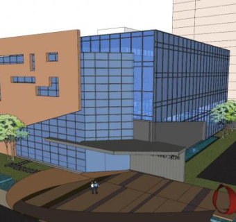 凤凰湖售楼中心SU模型下载_sketchup草图大师SKP模型