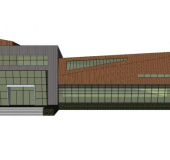 地产售楼处SU模型下载_sketchup草图大师SKP模型