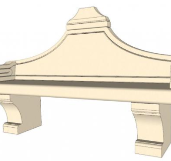 欧式石凳su模型下载_sketchup草图大师SKP模型