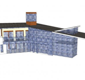 现代简易售楼处SU模型下载_sketchup草图大师SKP模型