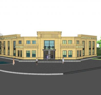房地产售楼处SU模型下载_sketchup草图大师SKP模型