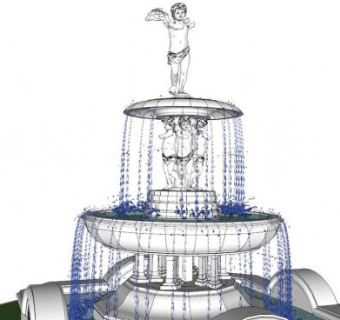 儿童雕塑su模型下载_sketchup草图大师SKP模型