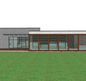 简约风格售楼处SU模型下载_sketchup草图大师SKP模型