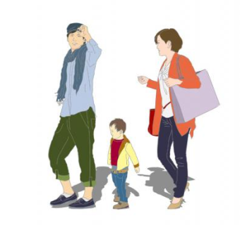 现代人物站姿SU模型下载_sketchup草图大师SKP模型