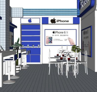 数码展厅su模型下载_sketchup草图大师SKP模型