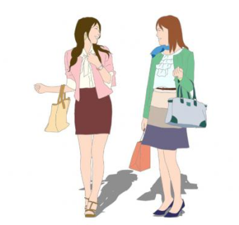 购物的女性人物SU模型下载_sketchup草图大师SKP模型