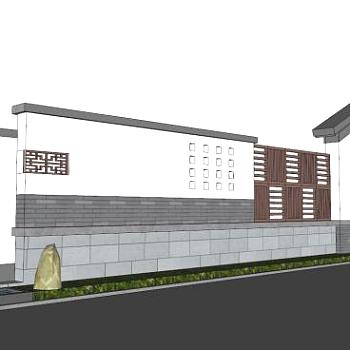 墙su模型下载_sketchup草图大师SKP模型