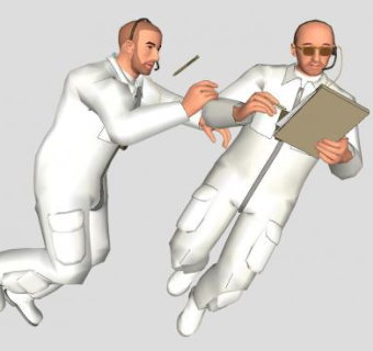 现代宇航员工作者SU模型下载_sketchup草图大师SKP模型