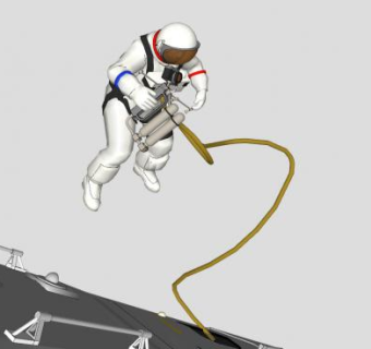 现代太空宇航员SU模型下载_sketchup草图大师SKP模型