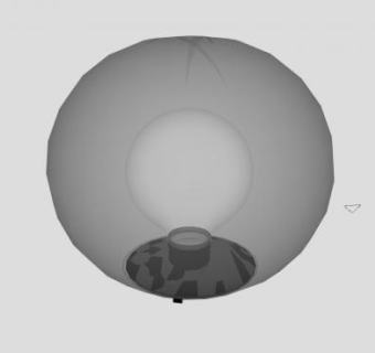 圆形装饰灯路灯SU模型下载_sketchup草图大师SKP模型
