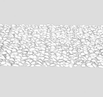 鹅卵石子路SU模型下载_sketchup草图大师SKP模型