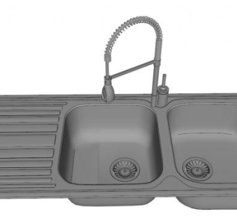 洗菜槽su模型下载_sketchup草图大师SKP模型