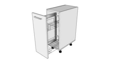 厨房抽拉式餐具柜SU模型下载_sketchup草图大师SKP模型