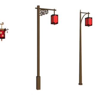 古式路灯su模型下载_sketchup草图大师SKP模型