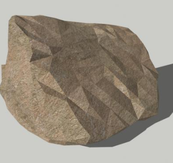 黄色规整岩石SU模型下载_sketchup草图大师SKP模型