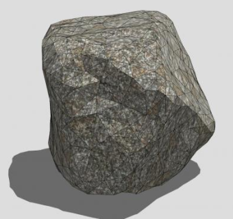 花岗石岩石SU模型下载_sketchup草图大师SKP模型