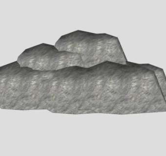 巨大的岩石块SU模型下载_sketchup草图大师SKP模型