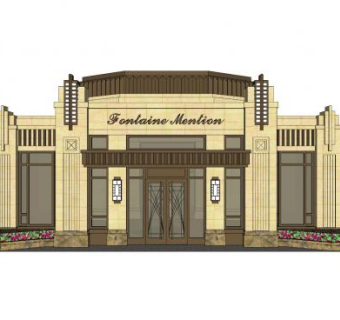 售楼处建筑sketchup模型下载_sketchup草图大师SKP模型