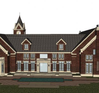 欧式售楼处洽谈处SU模型下载_sketchup草图大师SKP模型