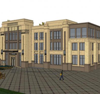 现代售楼处sketchup模型下载_sketchup草图大师SKP模型