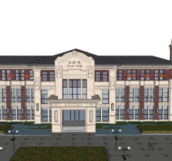 金科城售楼处SU模型下载_sketchup草图大师SKP模型