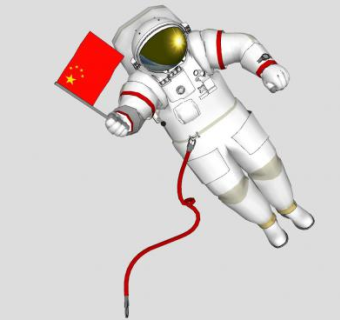 现代中国宇航员SU模型下载_sketchup草图大师SKP模型